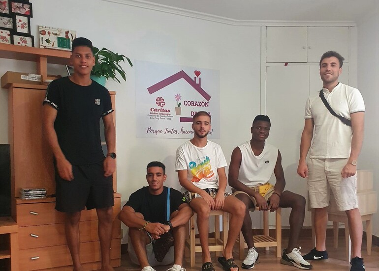 Corazón de Casa, un proyecto de Cáritas que favorece la integración de jóvenes migrantes