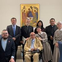 Enrique Alarcón de Frater Albacete en el Vaticano para la escucha sinodal